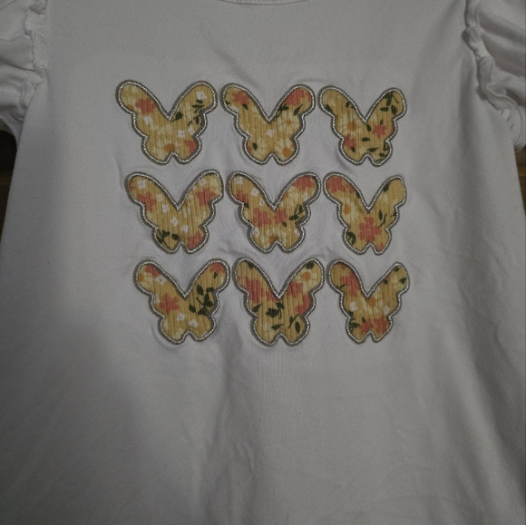 BTWEEN: 2-Piece Set, SS Top w/🦋 & Flutter Sleeves, Matching Pants, Size: 6, EUC - Picture 3 of 12